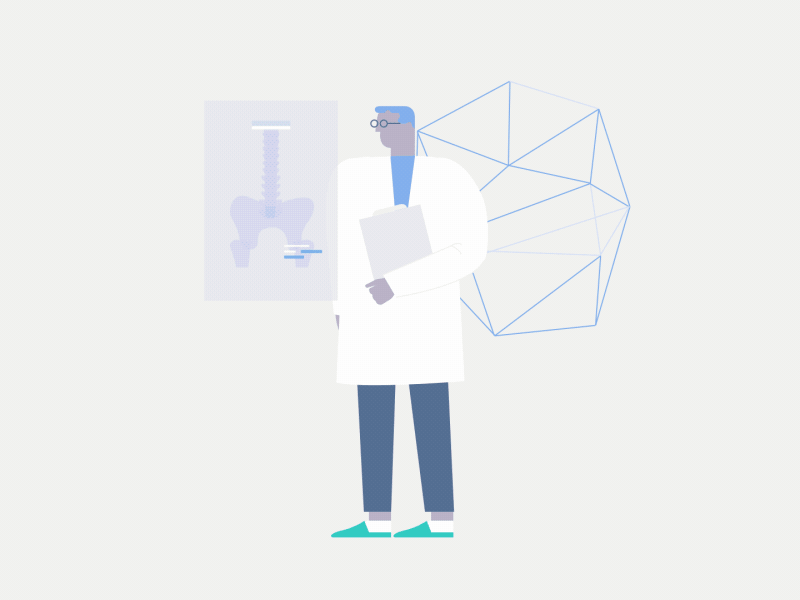 Telemedicine clinical consultation illustration